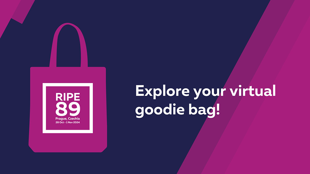 RIPE 89 Virtual Event Bag